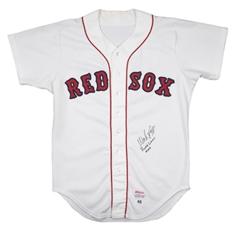 1982 Wade Boggs Rookie Game Used & Signed Boston Red Sox Home Jersey (Sports Investors & Beckett)